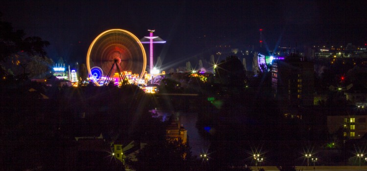 Jahrmarkt Bad Kreuznach bei Nacht